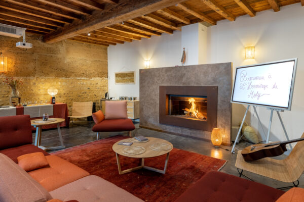 Salle de repos à L'Hermitage de Moly ; séminaire de lyon